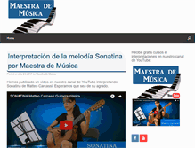 Tablet Screenshot of maestrademusica.com